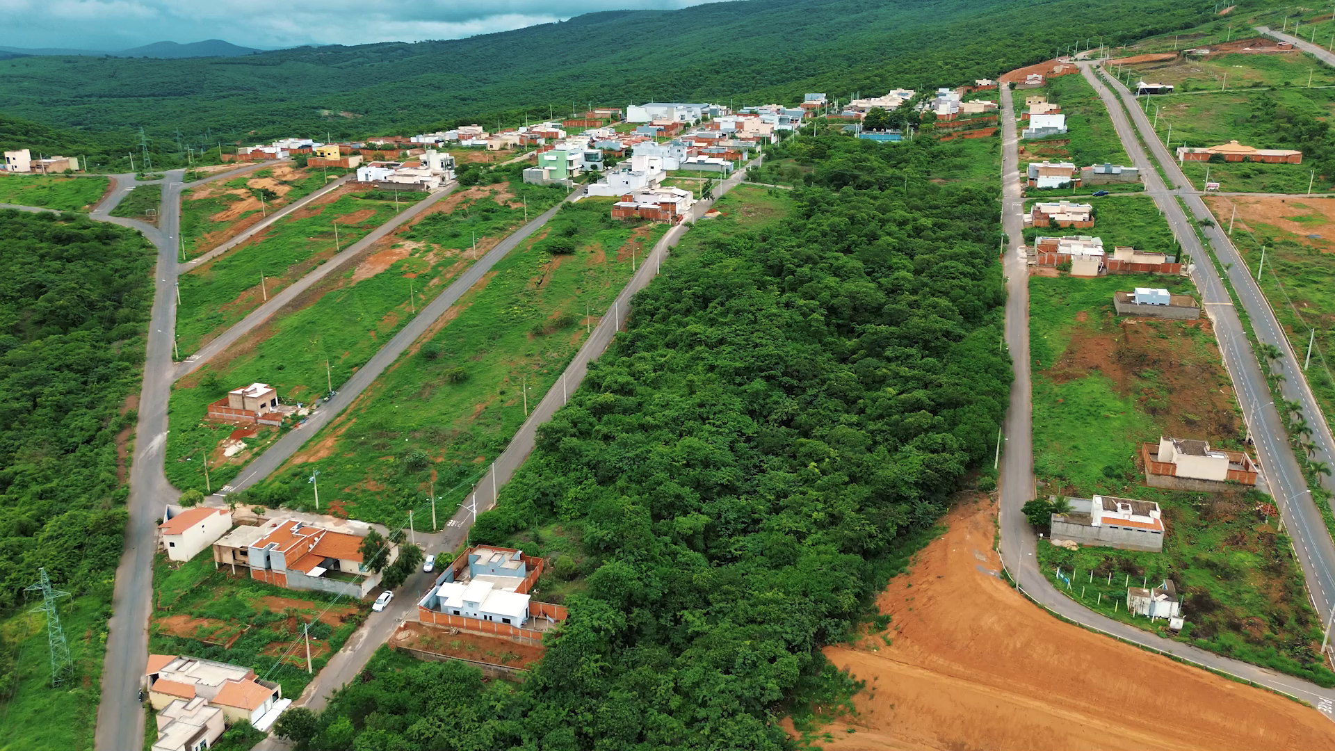 Vista panorâmica do Belvedere já habitado