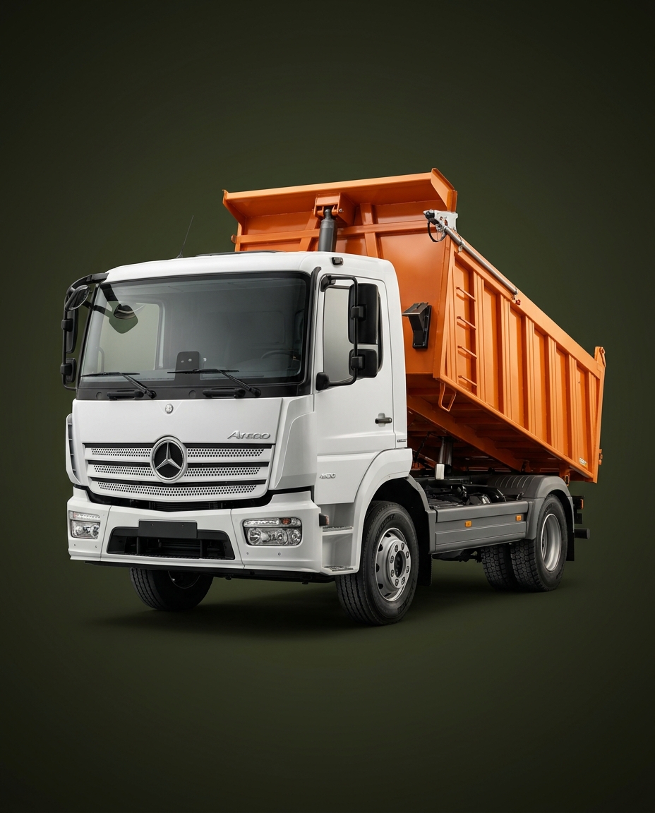 Caminhão Caçamba disponível para aluguel